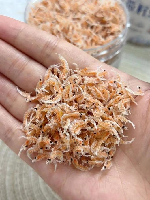【建议冷冻保存】3罐送1罐，带籽虾皮来啦，保留了虾的卵黄  每100g白质含量为48.2g 配料表只有虾皮基地直邮 商品图0