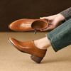 【预售5天】法式深口单鞋女春秋新款侧拉链通勤复古小皮鞋LG&904-1673 商品缩略图2