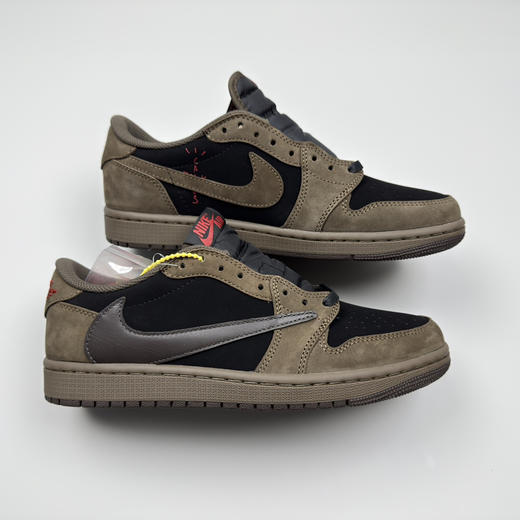 春季特惠💰430 公司级 # Travis Scott x Air Jordan 1 AJ1乔1低帮倒钩 商品图7