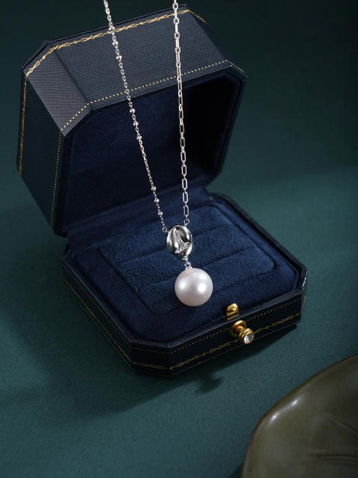 子佩集【缪斯幻境】银S925珍珠惜王妃套链项链【TM0724-XF】抽象印记吊球2602 商品图2