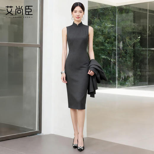 艾尚臣新中式时尚套装女2025新款旗袍连衣裙两件套高级感贵气穿搭 商品图1