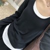 26春季新款修身打底衫｜圆领拼接假两件，设计感超绝 商品缩略图3