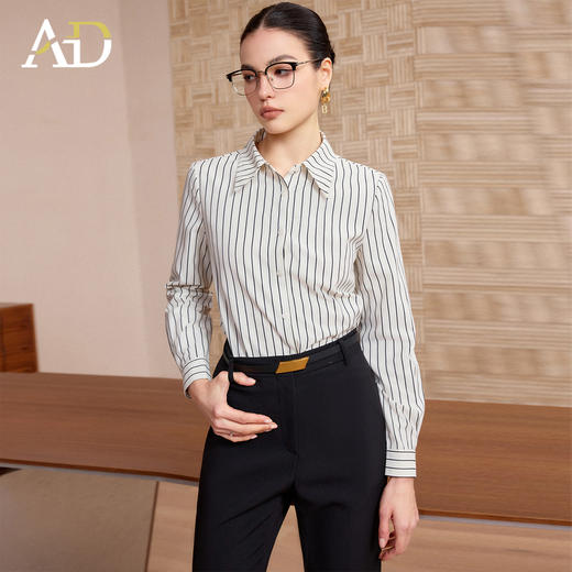 AD高端品牌职业装套装女春2026新款高级感正式场合衬衫西裤两件套 商品图0