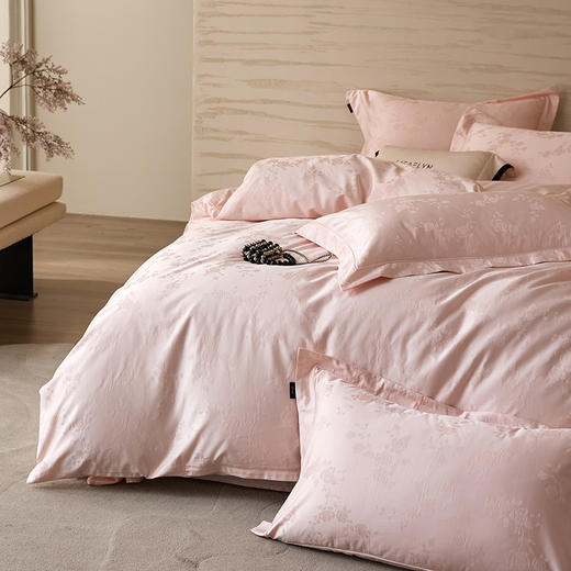 【品牌直发】加倍生活 60支长绒棉全棉纯棉提花高奢四件套-幻境系列  礼盒装多色可选 床单款/床笠款 商品图5