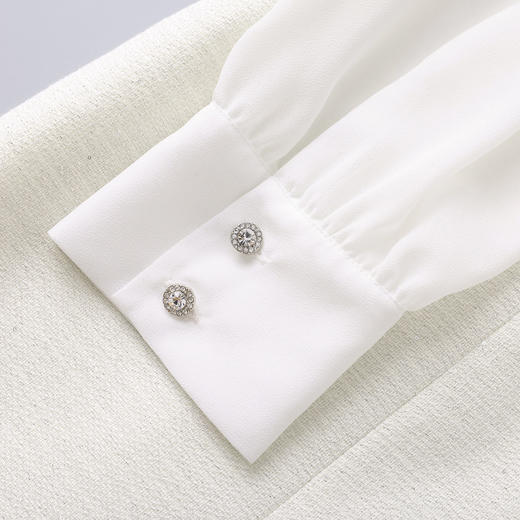 「高货wl」全新升级【铂金会员339/天猫459/差价120】(12457)洛诗琳气质亮丝编织小香风连衣裙2026春季新款收腰鱼尾裙 商品图2