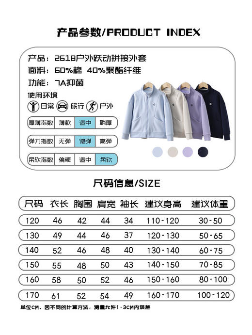 春日刚需单品！【MUBENMI木本木米2618户外跃动拼接外套】一件解锁防风+透湿+百搭+耐造，一衣多穿性价比拉满，开春遛娃、上学、户外全适配！ 商品图6