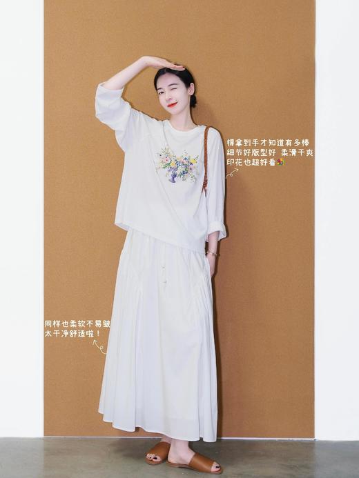 法国小众原单春夏最兰精天丝棉宽松可防晒罩衫T 商品图6