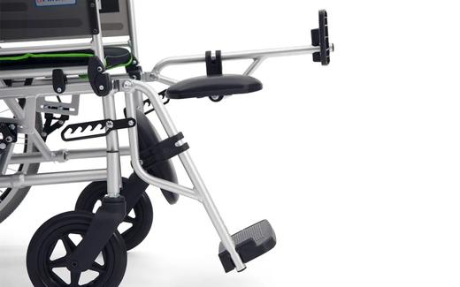 日本MIKI轮椅轻便折叠坐高扶手可调多功能老人专用代步轮椅 商品图3