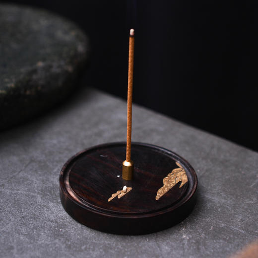 《山丘》紫光檀香插 商品图0