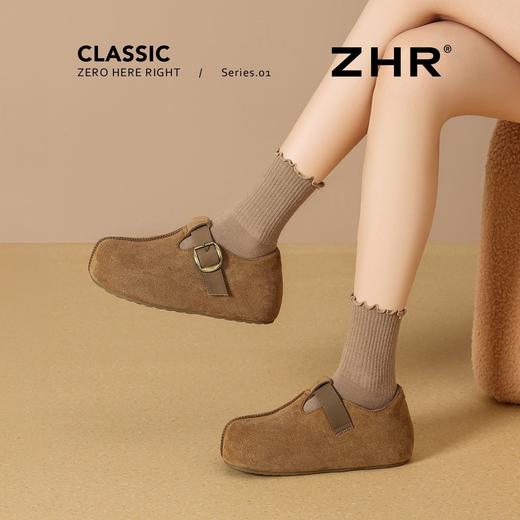 ZHR则则复古增高勃肯鞋女2026春秋季卡皮巴拉丑萌袋鼠鞋轻便休闲鞋 商品图7