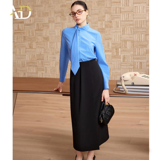 AD高端品牌职业装气质名媛女神范2026新款通勤穿搭衬衫裙子两件套 商品图3
