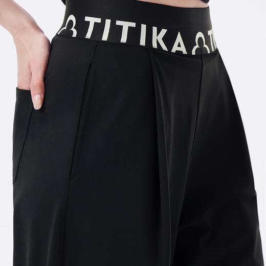 TITIKA超模弯刀裤女春秋新款中高腰宽松休闲跑步运动长裤6NP11237 商品图3