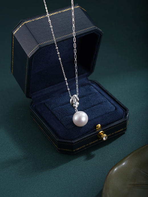 子佩集【缪斯幻境】银S925珍珠惜王妃套链项链【TM0724-XF】抽象印记吊球2602 商品图5