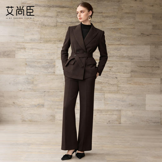 艾尚臣老钱风西装套装女2026新款一整套穿搭职业装气质西服两件套 商品图0