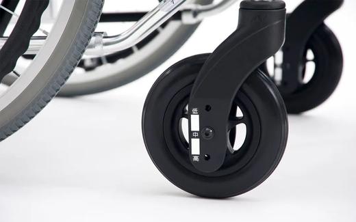 日本MIKI轮椅轻便折叠坐高扶手可调多功能老人专用代步轮椅 商品图12