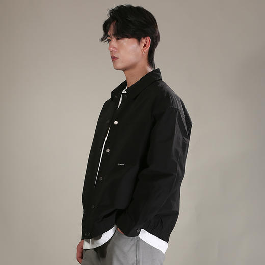 DRONKOO 2026 翻领左单贴袋织唛下摆橡筋基础款薄夹克 商品图1