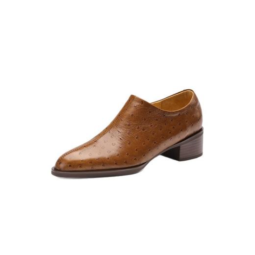 【预售5天】法式深口单鞋女春秋新款侧拉链通勤复古小皮鞋LG&904-1673 商品图4