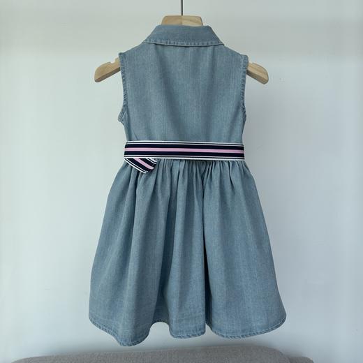 点此购买 拉夫夏季女童水洗无袖收腰牛仔连衣裙 md 340887 商品图6