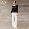 AD黑白撞色西装套装女正式场合两件套2026春季通勤长袖外套职业装 商品缩略图2