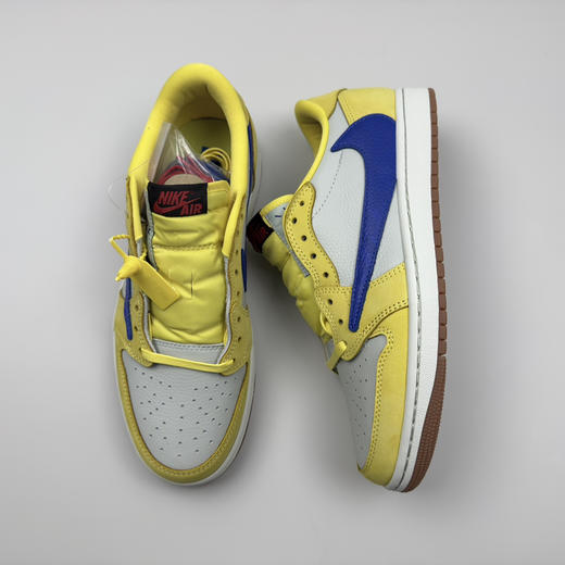 春季特惠💰430 公司级 # Travis Scott x Air Jordan 1 AJ1乔1低帮倒钩 商品图5
