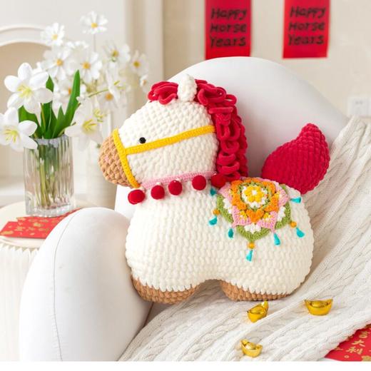 苏苏姐家福马抱枕手工diy编织钩针胖胖云毛线团自制抱枕材料包 商品图2
