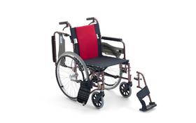 日本MIKI轮椅轻便折叠小型旅游代步车超轻便携老人轮椅