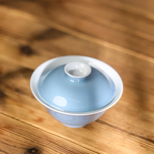 【忘言】 云色盖碗（天蓝）曰何文人器 商品图2