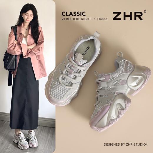 ZHR则则小个子厚底老爹鞋春秋爆款高颜值运动休闲鞋百搭女 商品图0