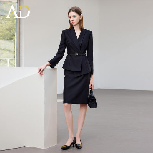 AD高端品牌西装外套半裙两件套2026新款高级感超火职场穿搭一整套 商品图3