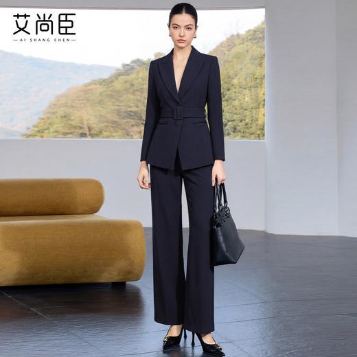 艾尚臣西装套装女收腰商务风高级感通勤职业装时尚干练女领导正装 商品图1