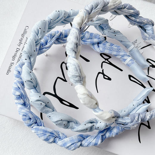 【积分兑】韩系高颅顶冰盐蓝齿梳发箍-纪念日百货门店同款169447254 商品图0