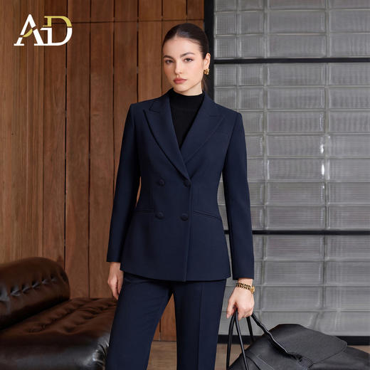 AD气质收腰通勤西装套装女春2026新款高级感轻职场时尚西服一整套 商品图0