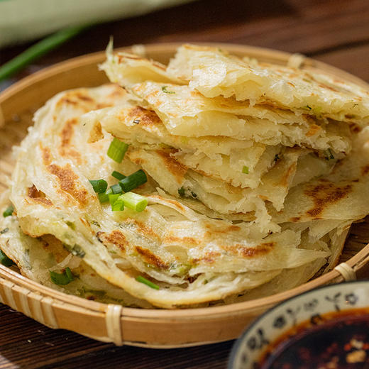 【好柒哒·手擀葱花饼 】人工擀面 千层百叠 薄如蝉翼 配料干净 外酥里韧 章丘大葱+山东小香葱 商品图2