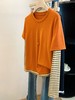 老米优品🎈3-5天! ☁《条纹叠搭云朵绒春款tee》韩系氛围感直接拉满！元气橘显白，经典藏青百搭，谁穿谁好看~T260226A 商品缩略图3