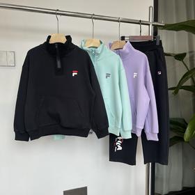 点此购买 130-170斐乐春秋季中大童半拉链卫衣卫裤套装 md 340883