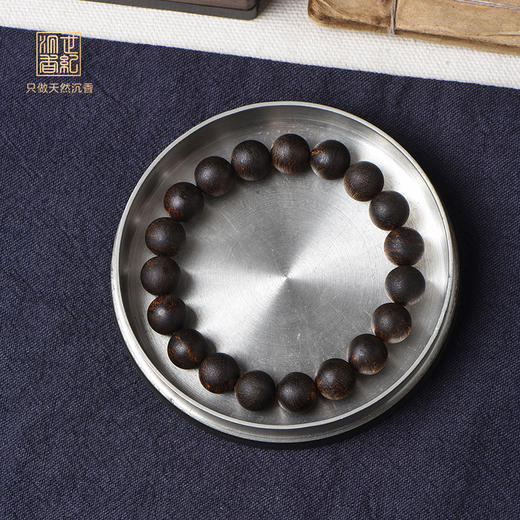 天然芽庄白奇楠手串 沉水级 10.5mm*19颗 12.12克 SP12425 商品图0