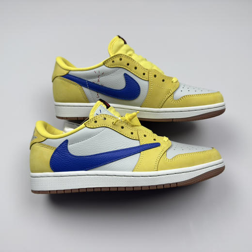 春季特惠💰430 公司级 # Travis Scott x Air Jordan 1 AJ1乔1低帮倒钩 商品图7