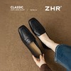 ZHR则则头层羊皮时尚中口单鞋2025新款懒人一脚蹬妈妈鞋通勤女鞋 商品缩略图2