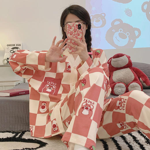 【春夏新品❗️慵懒感ins风家居服套装】休闲版型，宽松显瘦 居家外出两相宜！中国风春秋季韩版新款睡衣女长袖薄款网红休闲爆款家居服套装 商品图2