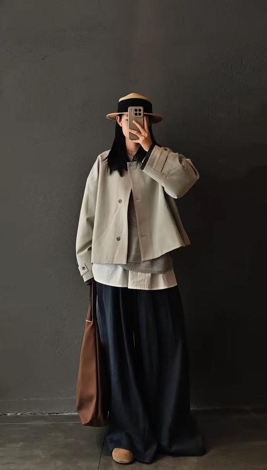 在熙Jaehee女装皮色短款皮衣7553 商品图0