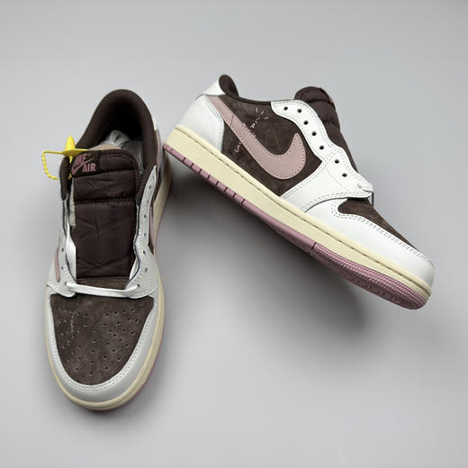 春季特惠💰430 公司级 # Travis Scott x Air Jordan 1 AJ1乔1低帮倒钩 商品图2