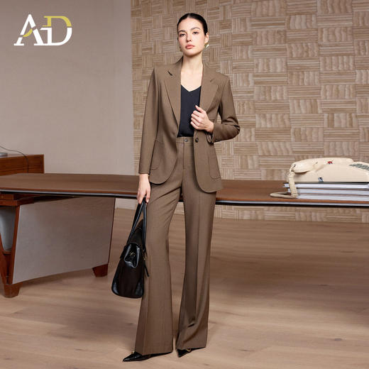 AD高端品牌西装套装女春季2026新款大女主气场职业装阔腿裤一整套 商品图2