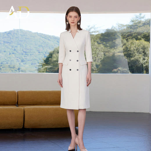AD高端精致连衣裙女春季2026新款高级感高知得体正式场合西装裙子 商品图0