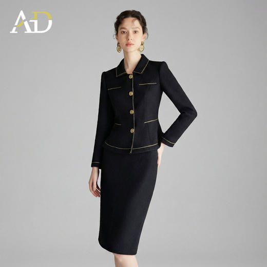 AD高端品牌小香风套装女春2026新款高级感西装外套半裙两件套穿搭 商品图1