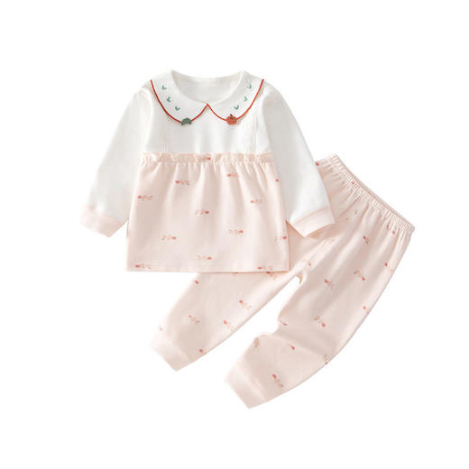 新生儿婴儿衣服a类舒绒棉春季宝宝秋衣套装 商品图4