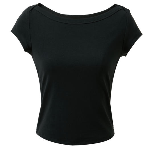 【瘦瘦T】三彩2026春季新款显瘦短袖T恤修身短款套头衫上衣M 商品图4