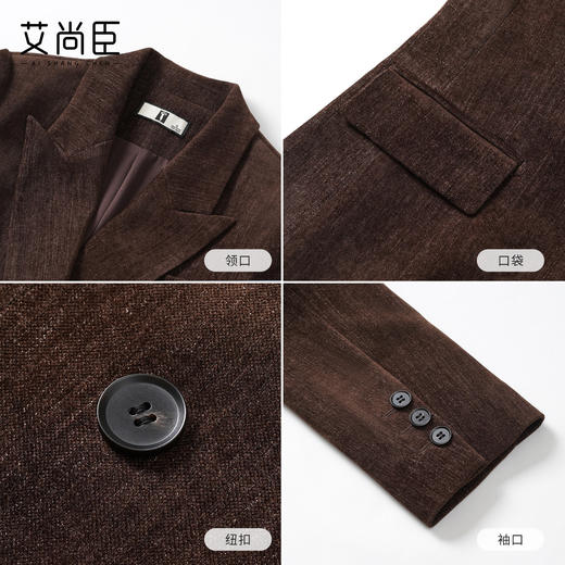 艾尚臣长袖商务西装套装女冬季双排扣收腰西服正装职业装气质女装 商品图2