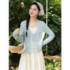 鹿向南「云絮春织」韩系蓝色针织衫女春季独特漂亮巨好看开衫上衣 商品缩略图3