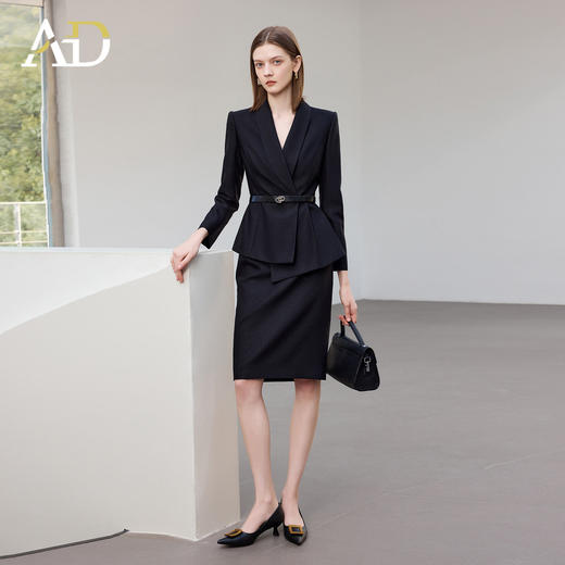 AD高端品牌西装外套半裙两件套2026新款高级感超火职场穿搭一整套 商品图1