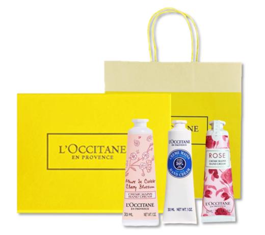 欧舒丹 经典手霜黄色礼盒3件装(樱花润手霜30ml+乳木果经典润手霜30ml+玫瑰之心润手霜30ml) 商品图2